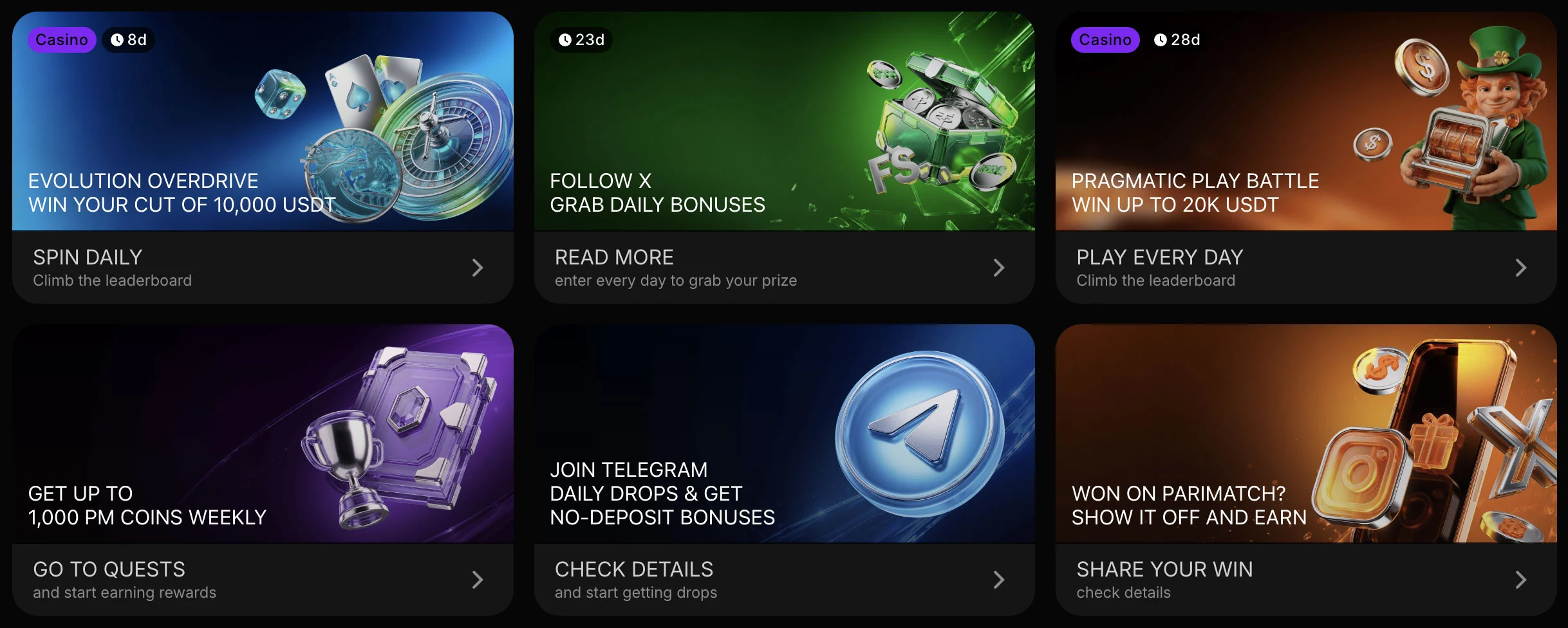 Parimatch Casino bonuses in Canada — welcome offers, free spins and bonus codes guide
