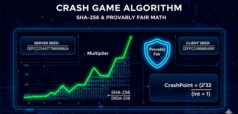 Provably fair math breakdown — Server Seed + Client Seeds to SHA-512 result