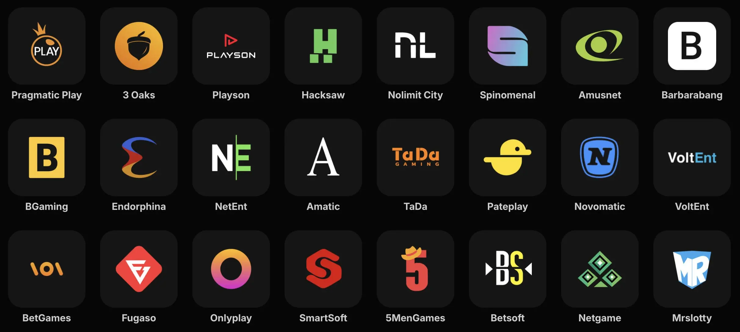 Top slot and live casino game providers integrated at Parimatch
